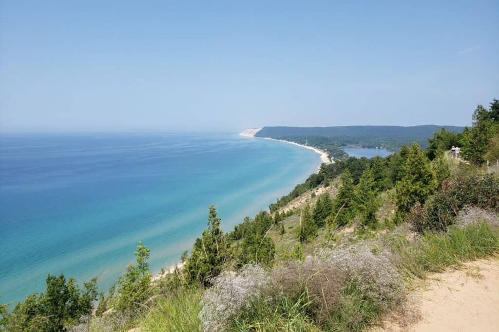 Beauitful Lake Michigan view from the Empire Bluff Trail 