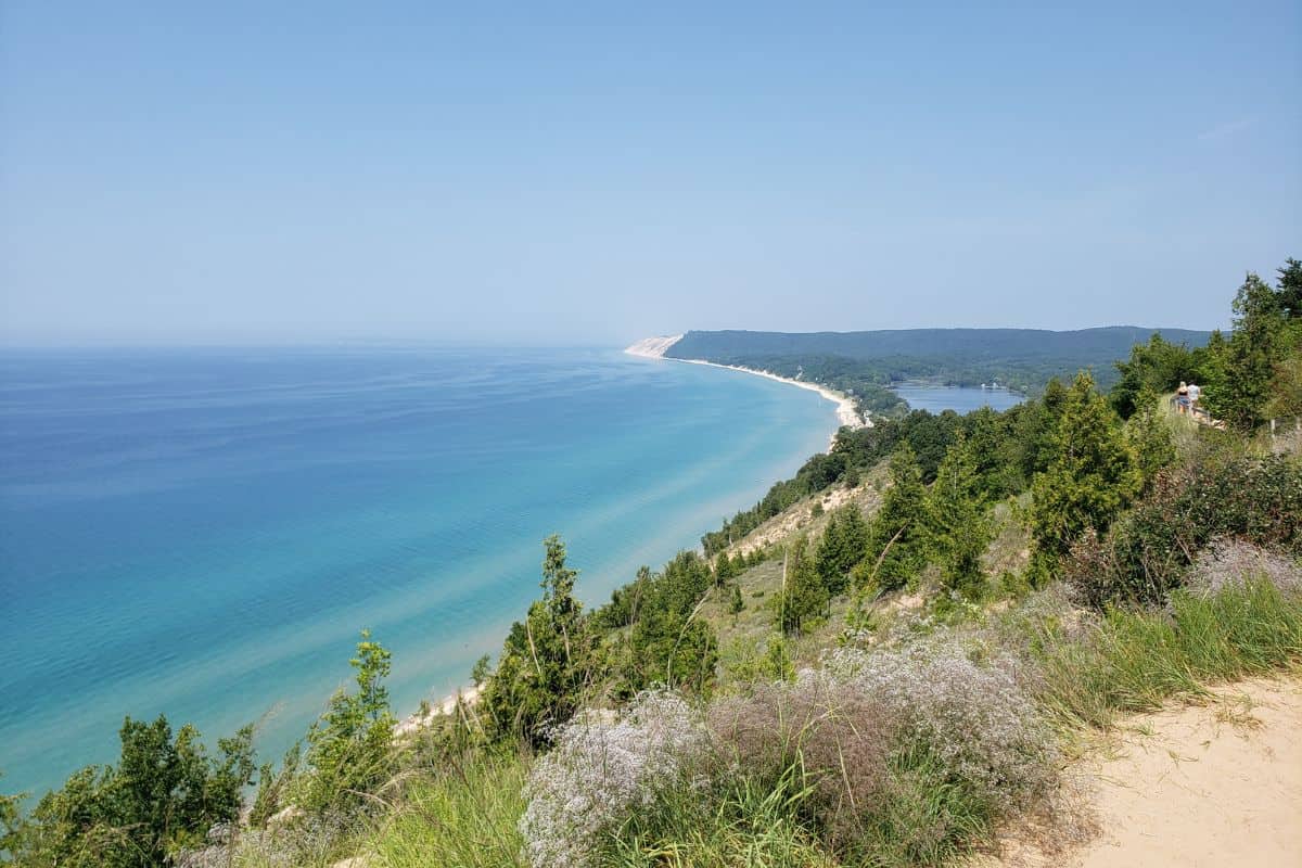 Beauitful Lake Michigan view from the Empire Bluff Trail