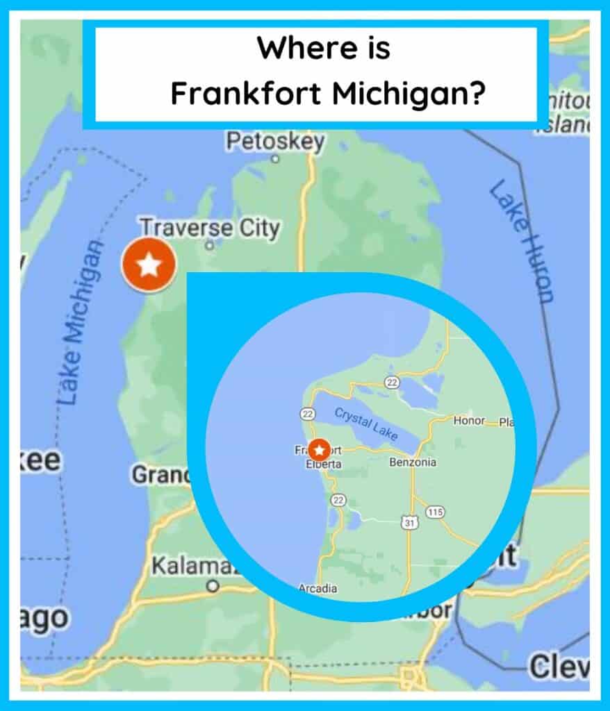 map of frankfort michigan 