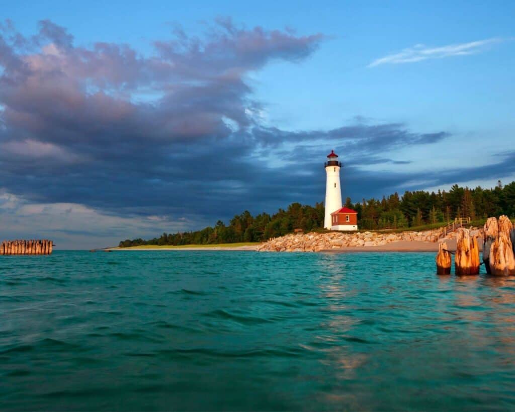 Lighthouse in Michigan's upper peninsula