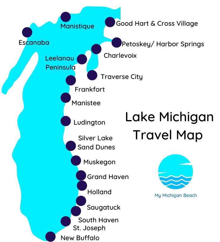 South West Michigan Lakes Map 