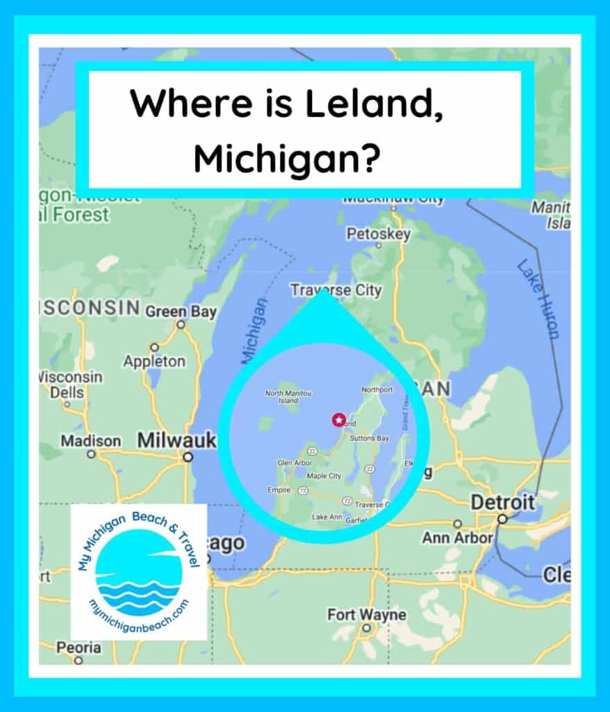 Map of leland Michigan