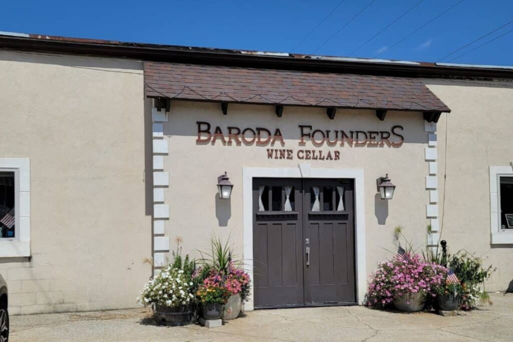 outside of baroda founders winery