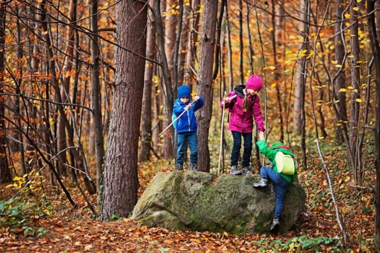 kids playing in northern michigan