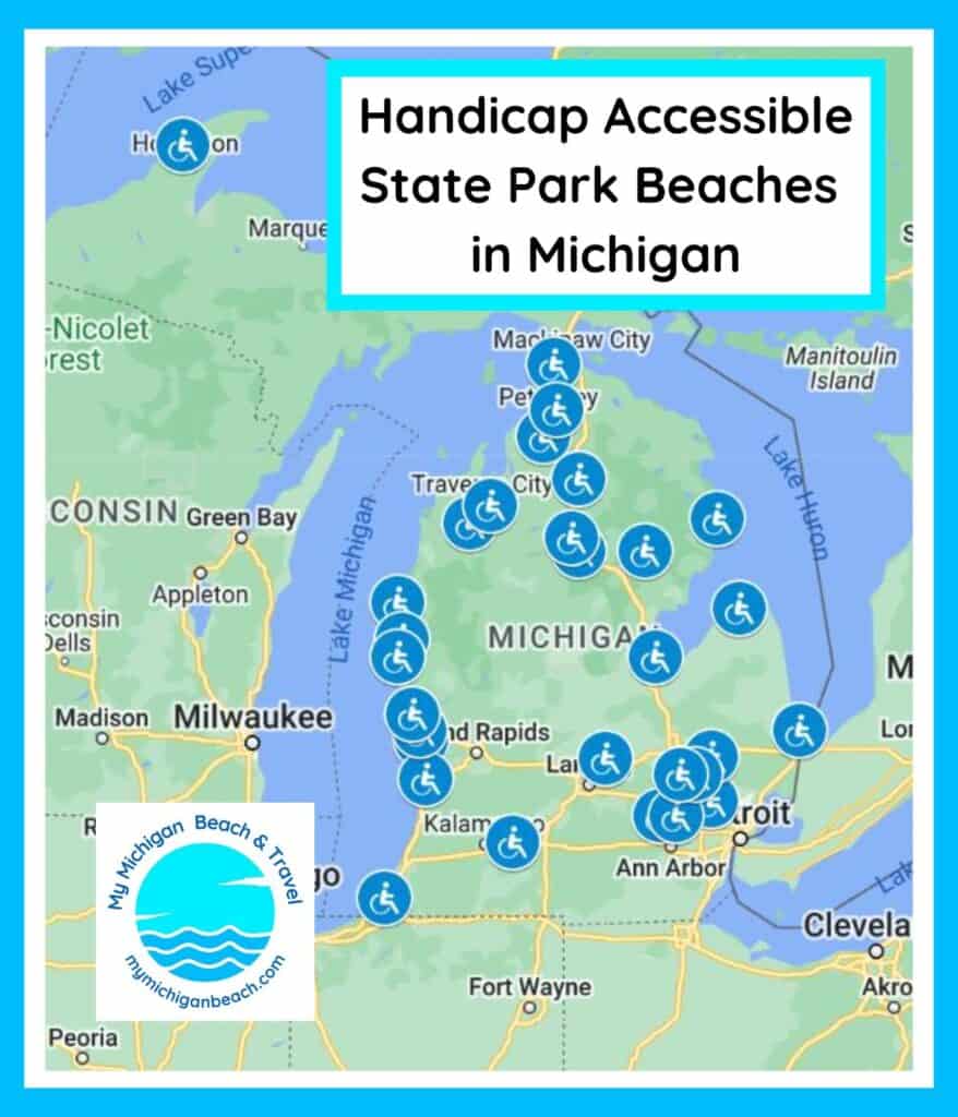 map of handicap accessible beaches in michigan 