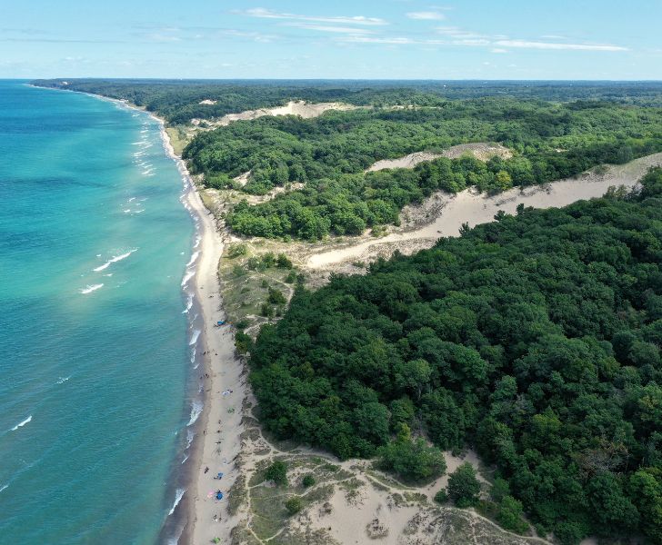 warren dunes, a top beach in st joseph michigan