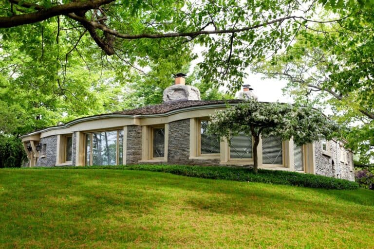 Mushroom House in Charlevoix Michigan designed by Earl Young