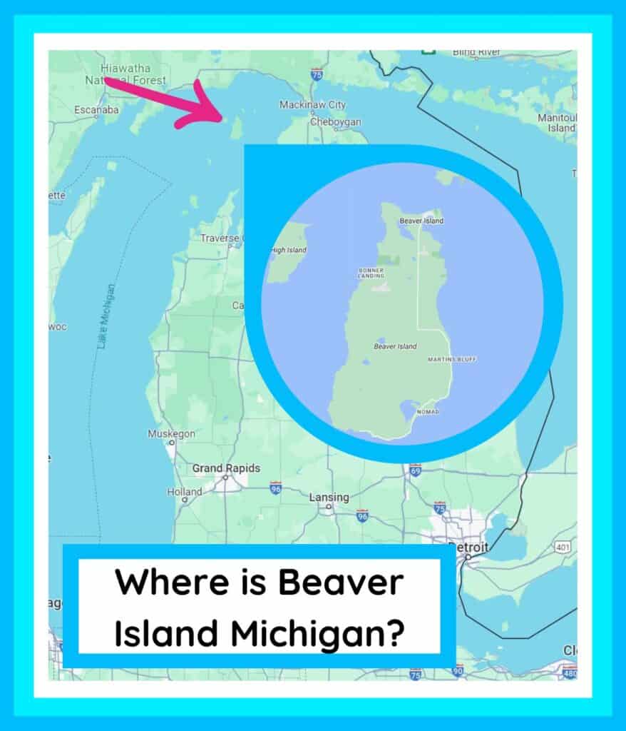 map of beaver island Michigan