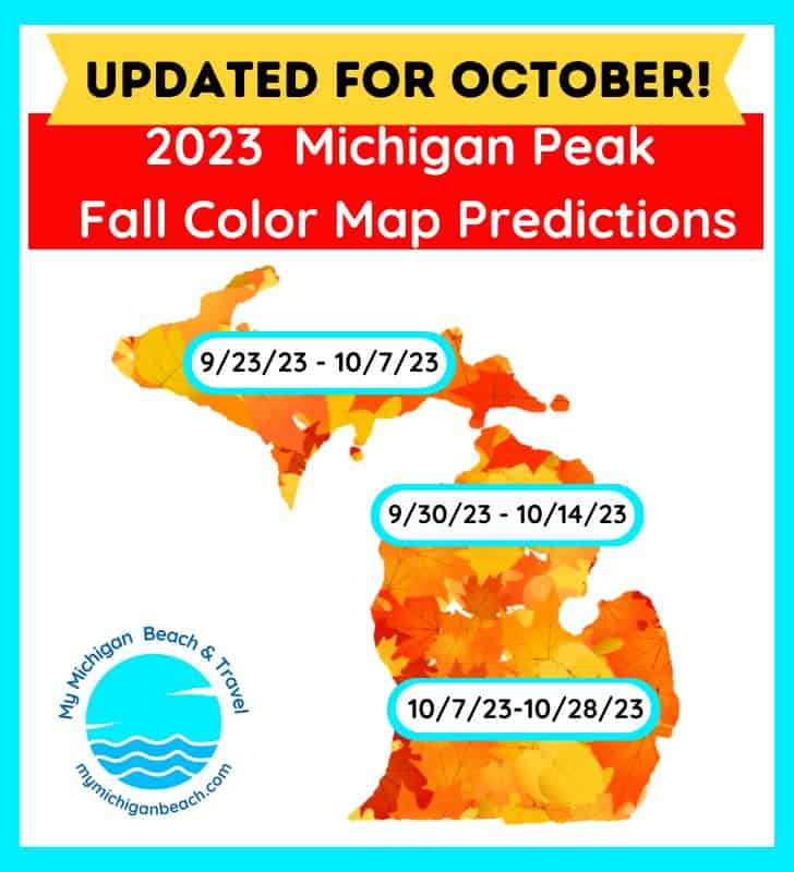 NEW Michigan Fall Color Map Peak Predictions, Forecast + TIMELINE My