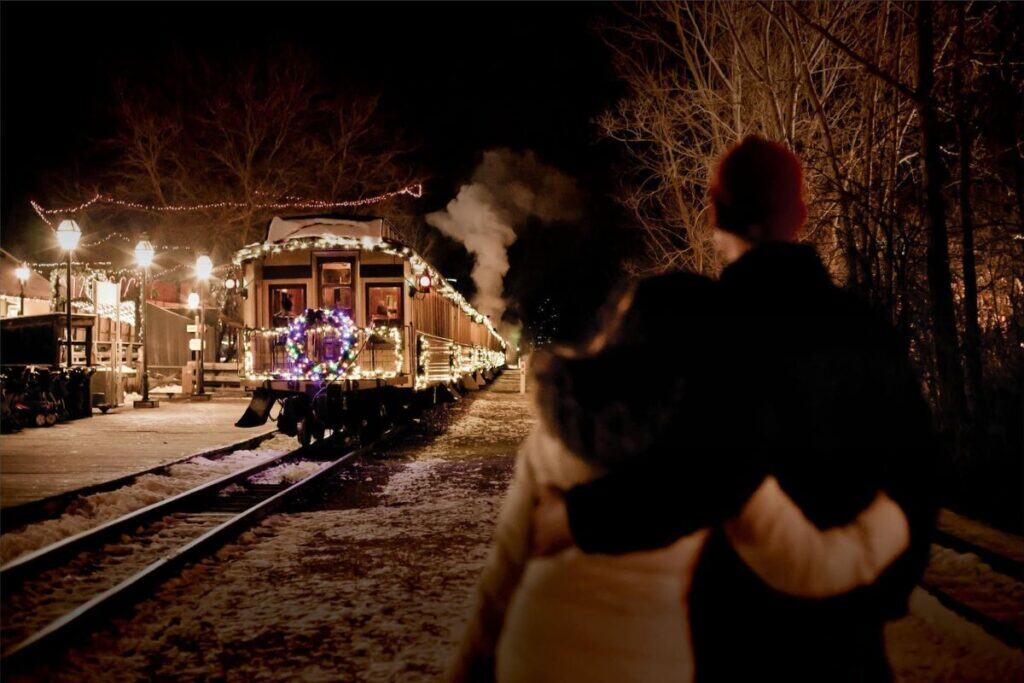 christmas lights at crossroads village