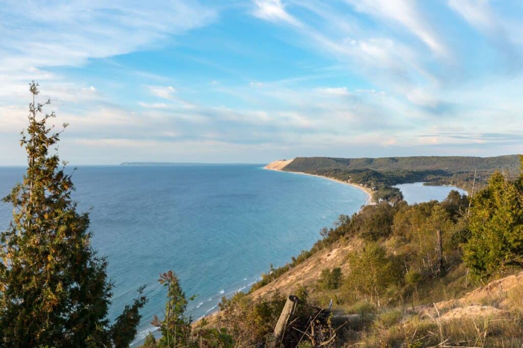 North bar lake in sleeping bear dunes