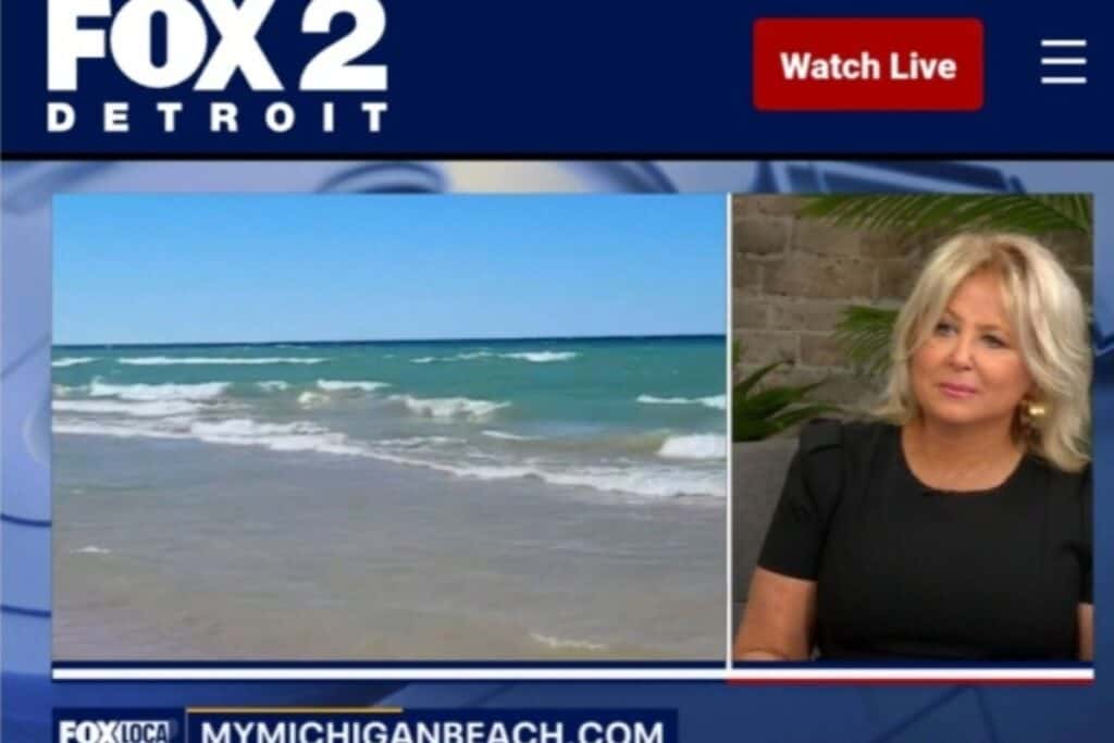 Jill Halpin of mymichiganbeach.com on Fox2 Detroit 