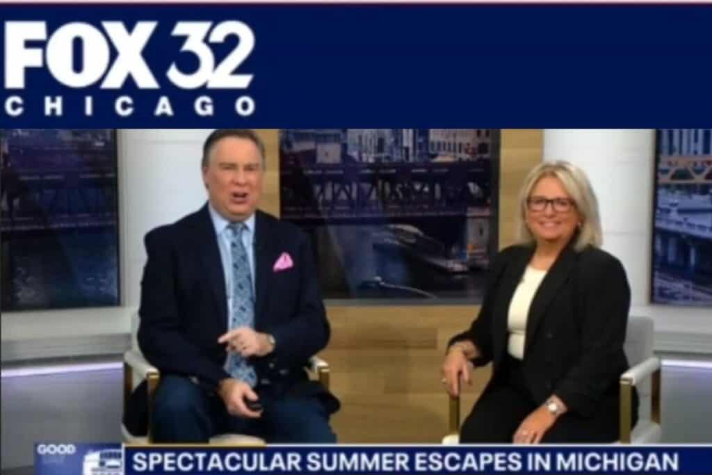 jill halpin of mymichiganbeach.com on Fox32 Chicago