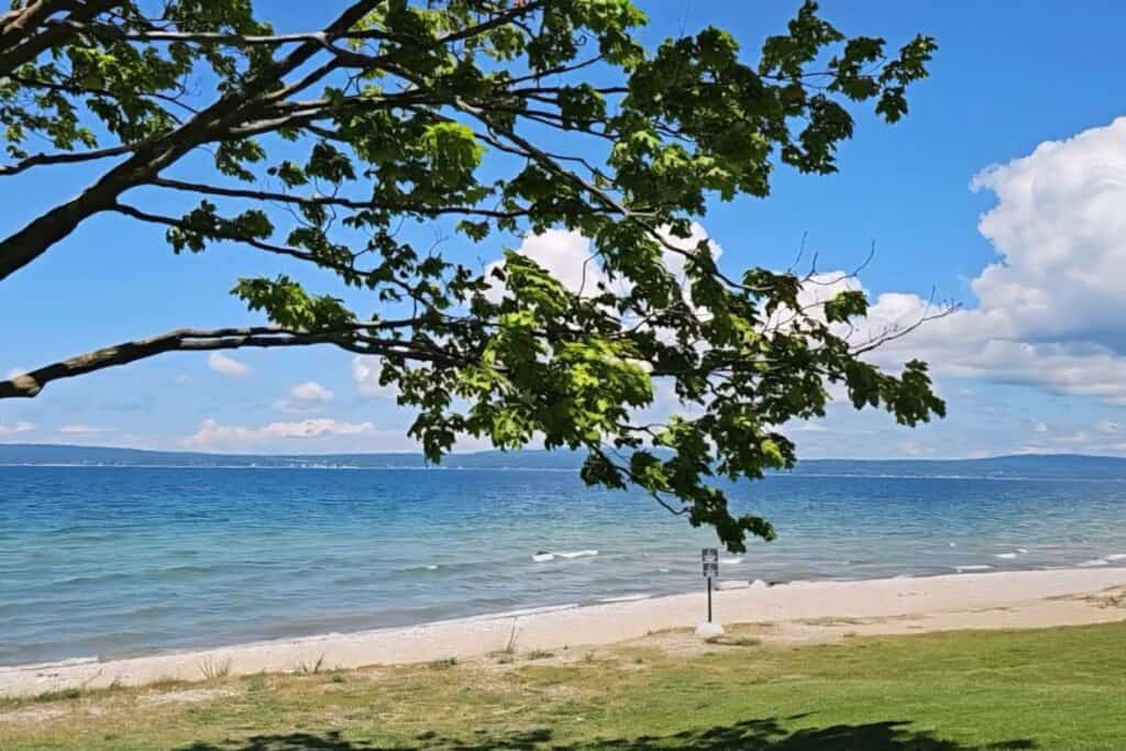 beach at petoskey state park
