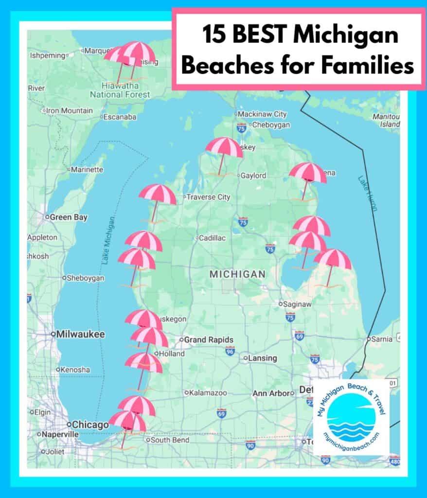 map of the best family beaches