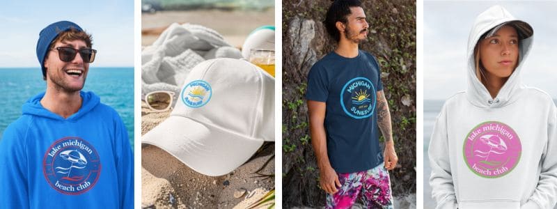 ad for the michganbeach store 