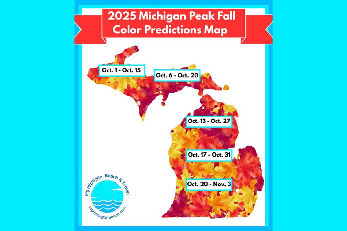 2025 michigan fall color map