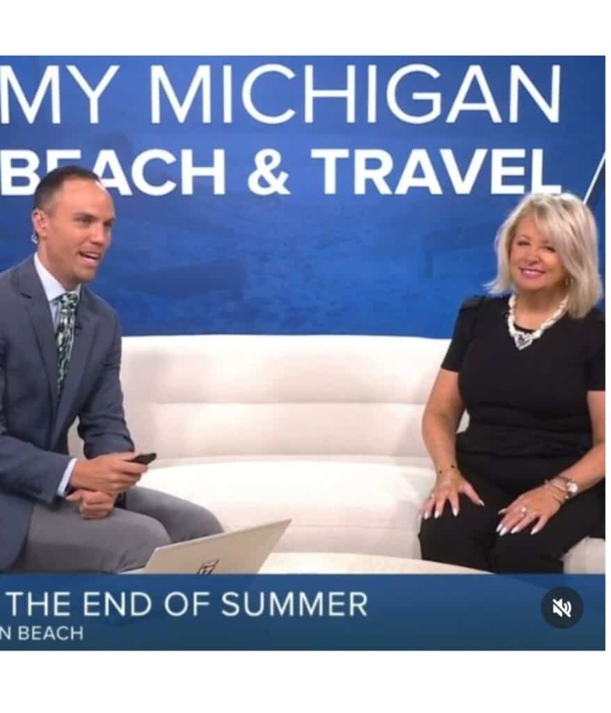 Michigna trave expert jill halpin and tv host elliot grandia on Fox`7 west michigan
