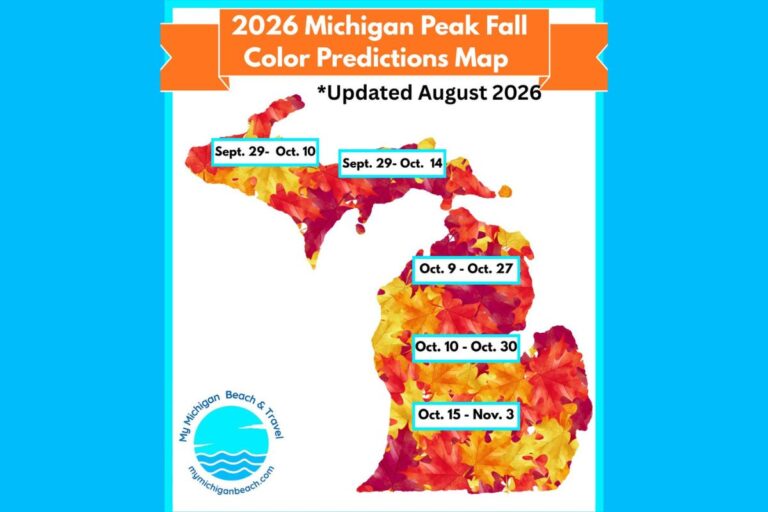 map of the 2026 fall color predictions